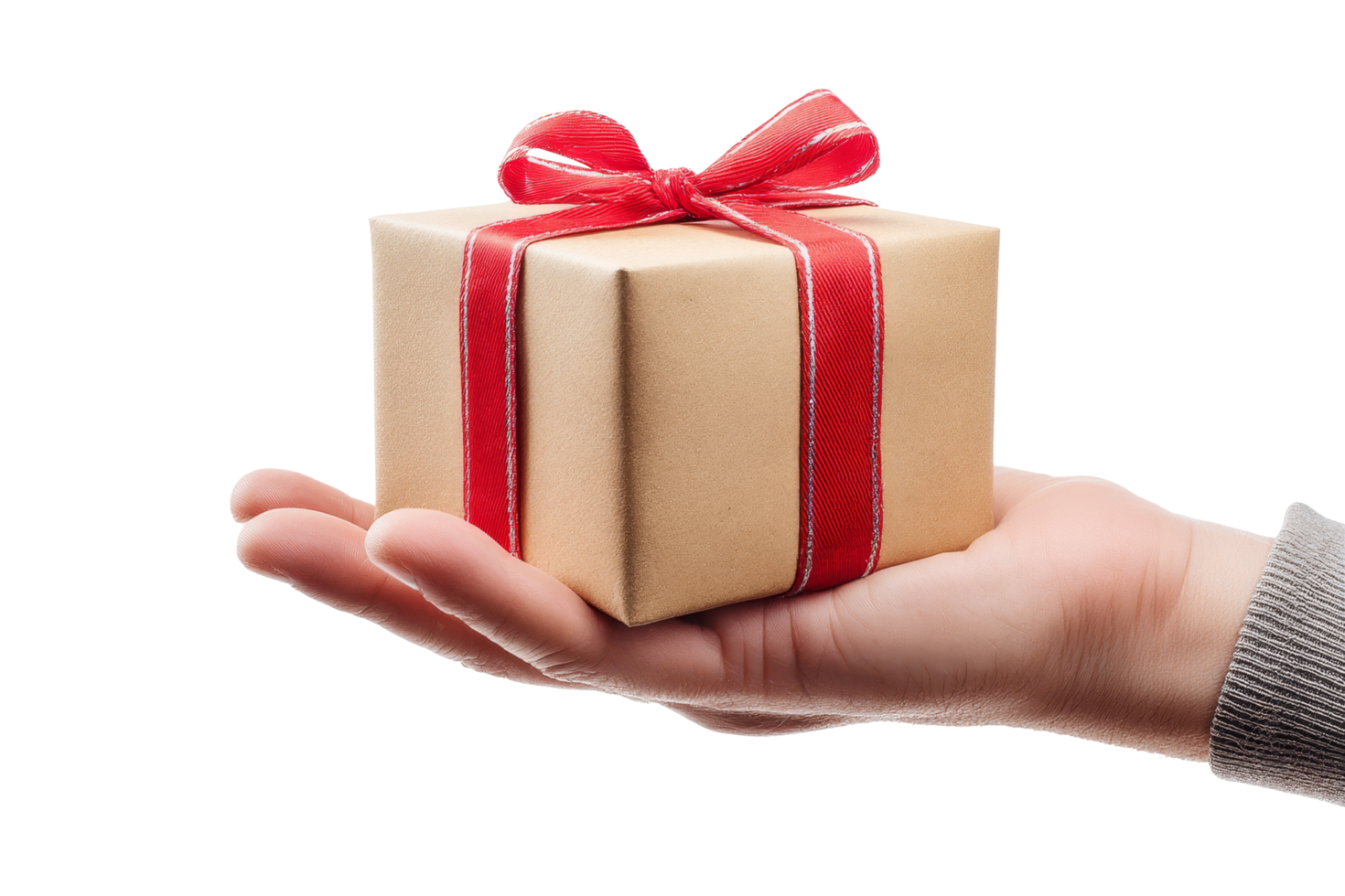 Gift giving action hand image indoor close-up png