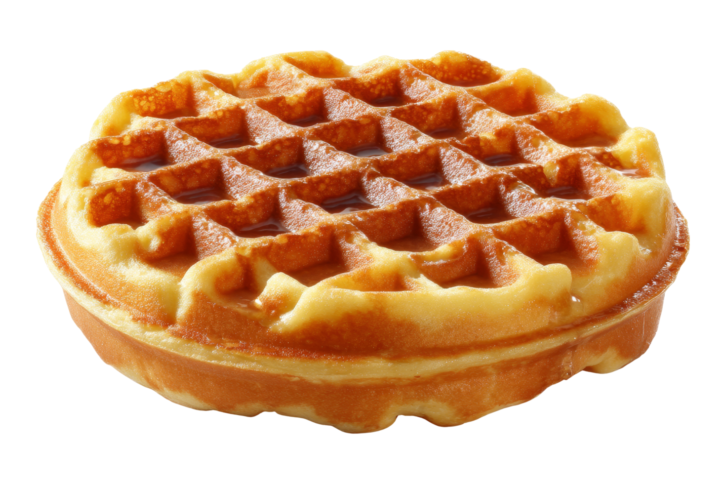 Warm delicious waffles food photography magic png