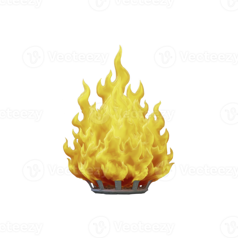Vibrant illustration of yellow and orange flame with dynamic, curling shapes, set against transparent background, conveying warmth and energy png