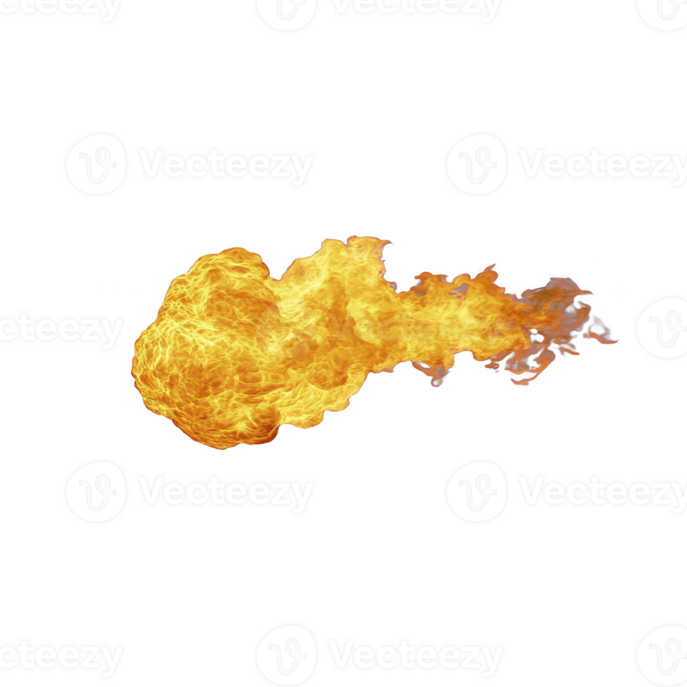dynamic burst of bright orange and yellow flames against transparency background, showcasing intense energy and movement of fire. fiery display creates dramatic and powerful visual effect png
