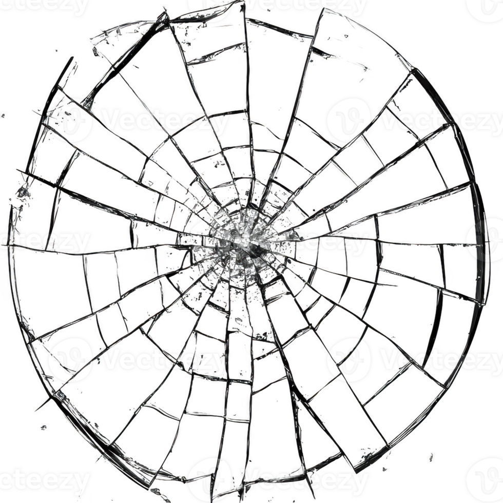 detailed illustration of circular spider web with intricate patterns, showcasing delicate and complex design of nature. web appears fragile yet beautifully structured png