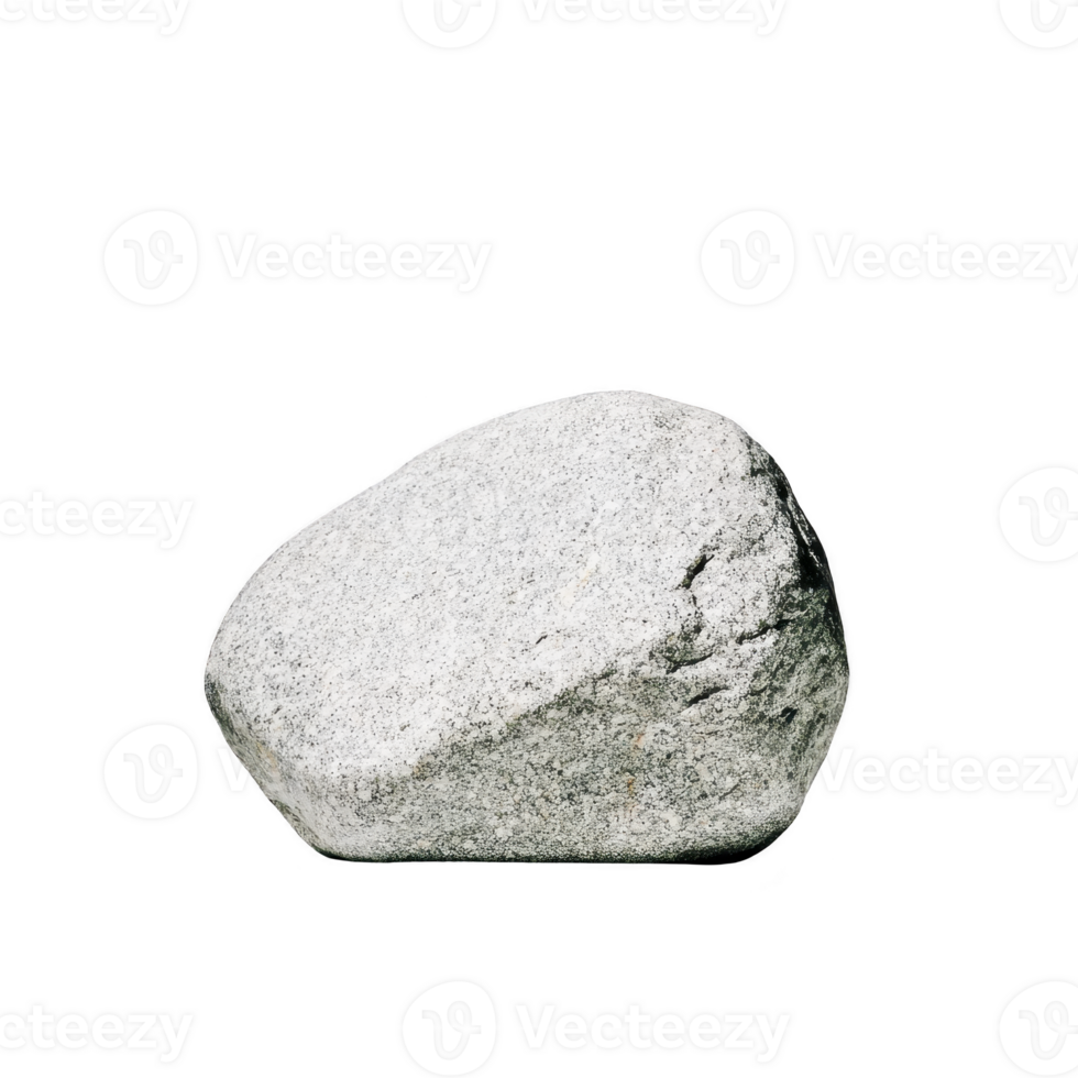 large, smooth gray rock with rough texture sits isolated on transparency background, showcasing its natural form and simplicity png