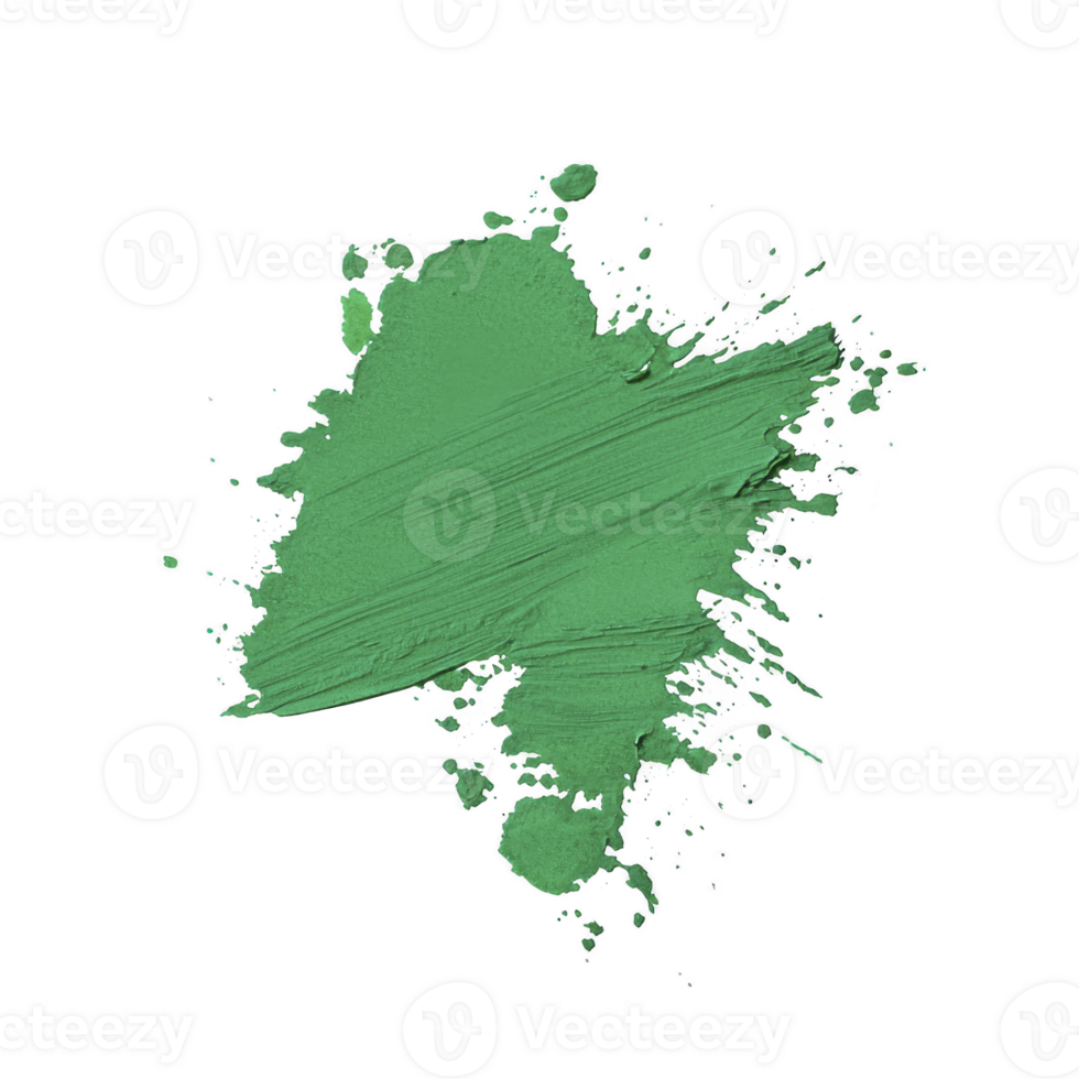 vibrant green paint splash with textured brush strokes creates artistic and dynamic effect, perfect for creative projects and design inspiration png