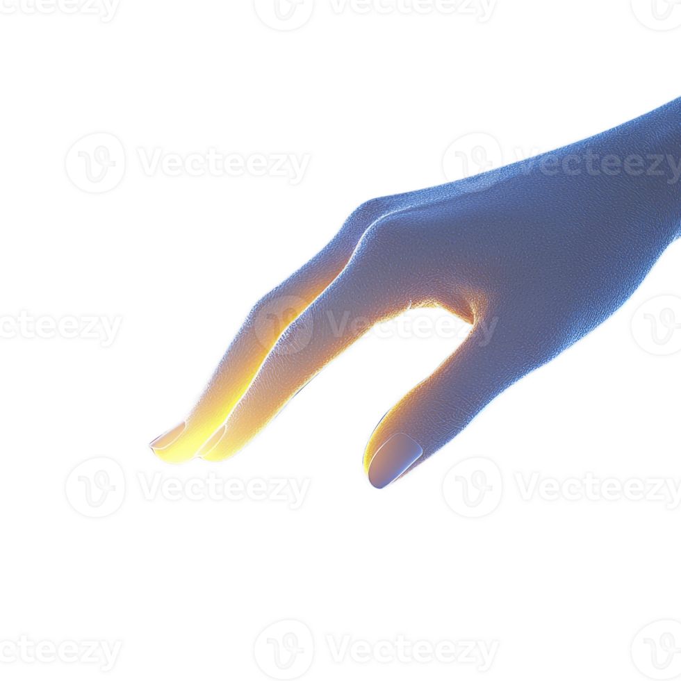 glowing hand reaches out with gentle touch, illuminated by warm, ethereal light. fingers are gracefully extended, creating sense of connection and warmth png
