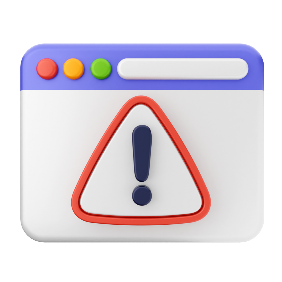 A warning icon with a red exclamation mark png