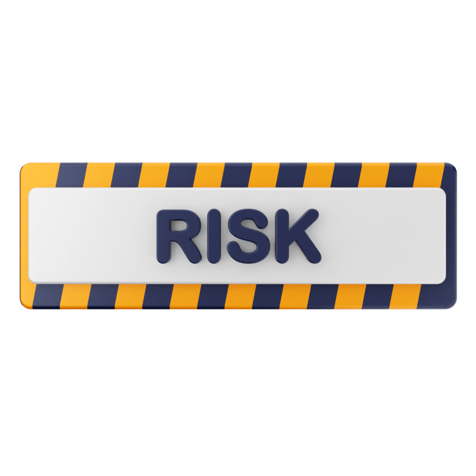 A risk sign with the word risk on it png