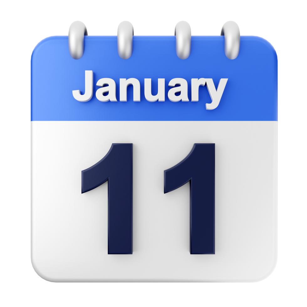 January 11th calendar icon png