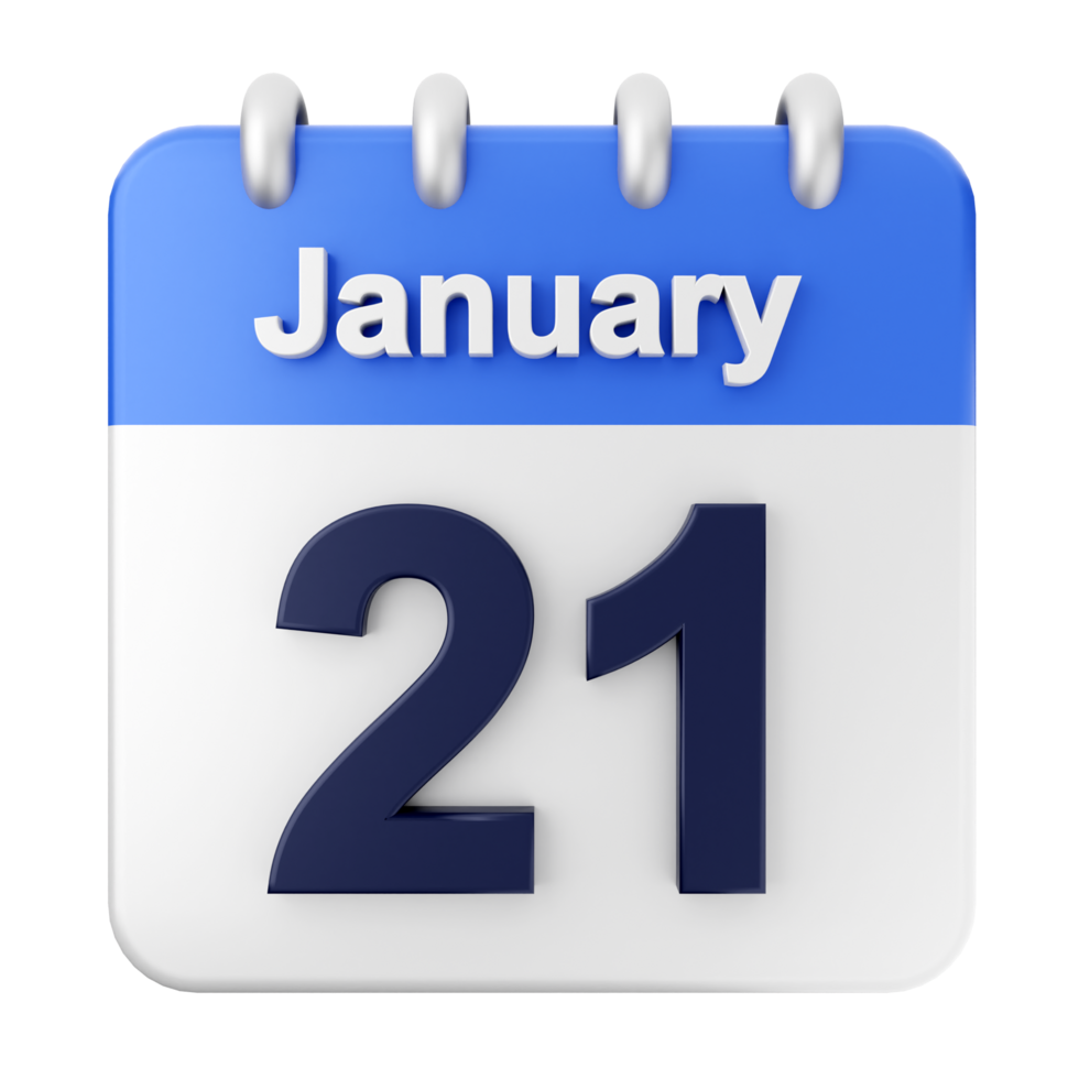 January 21, 2019 calendar icon png
