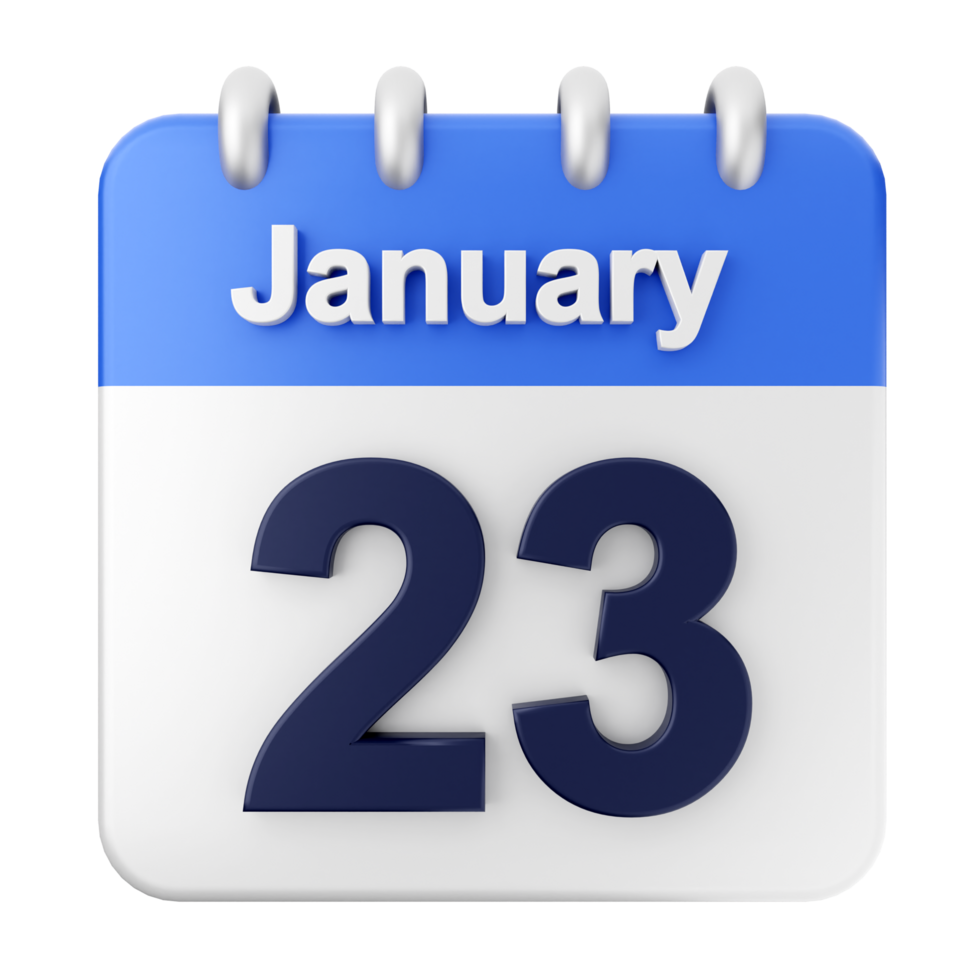 January 23, 2018 calendar icon png