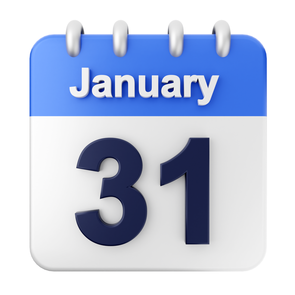 January 31, 2019 calendar icon png