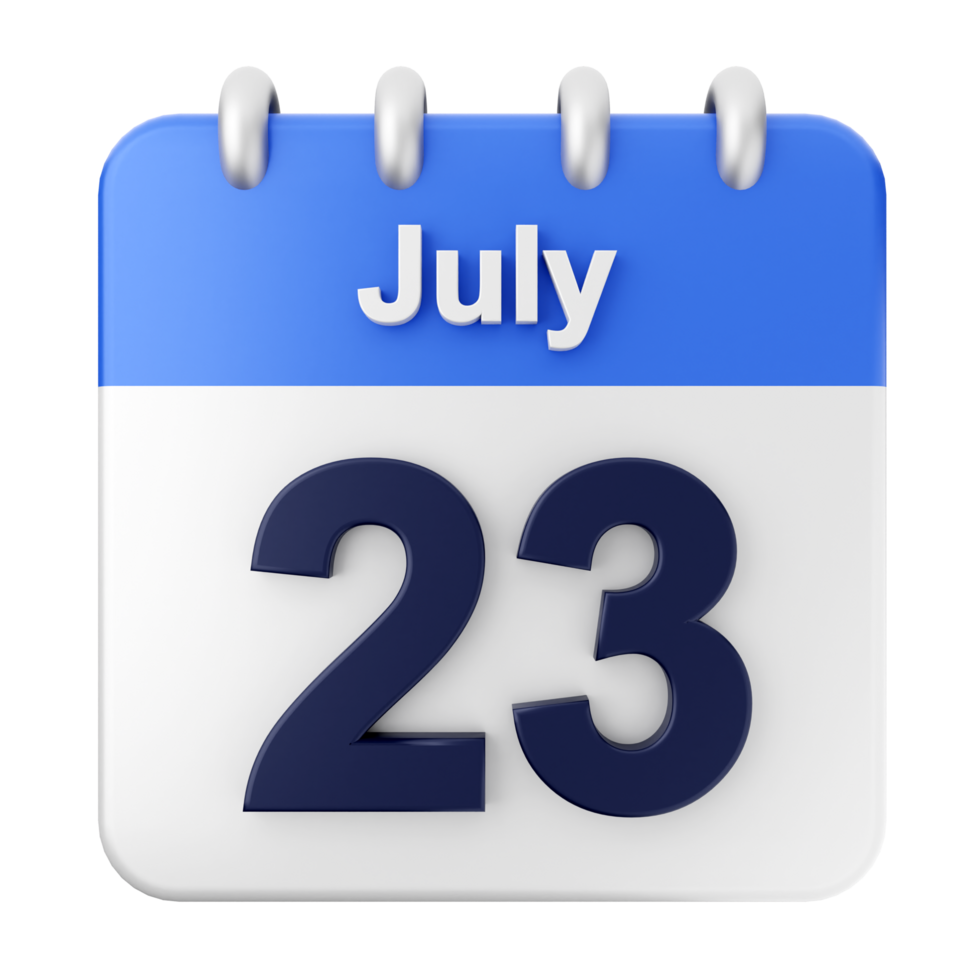 July 23, 2019 calendar icon png