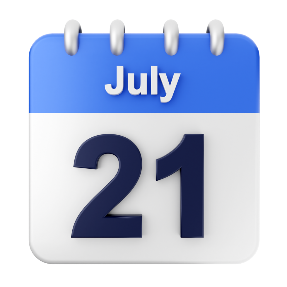 July 21, 2019 calendar icon png