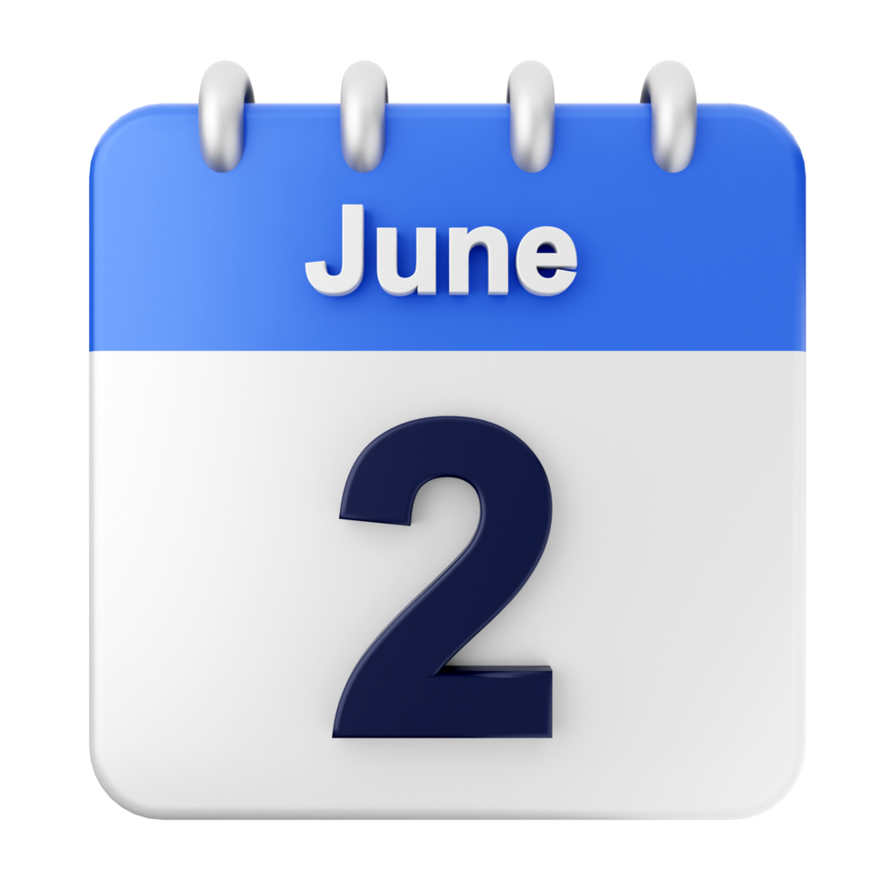 June 2, 2018 calendar icon png