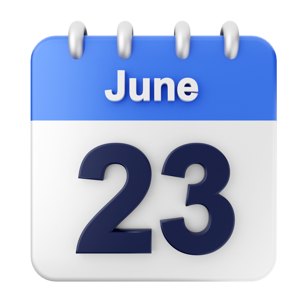 June 23, 2019 calendar icon png