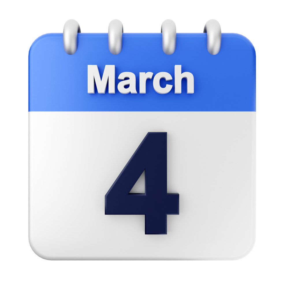 March 4th calendar icon png