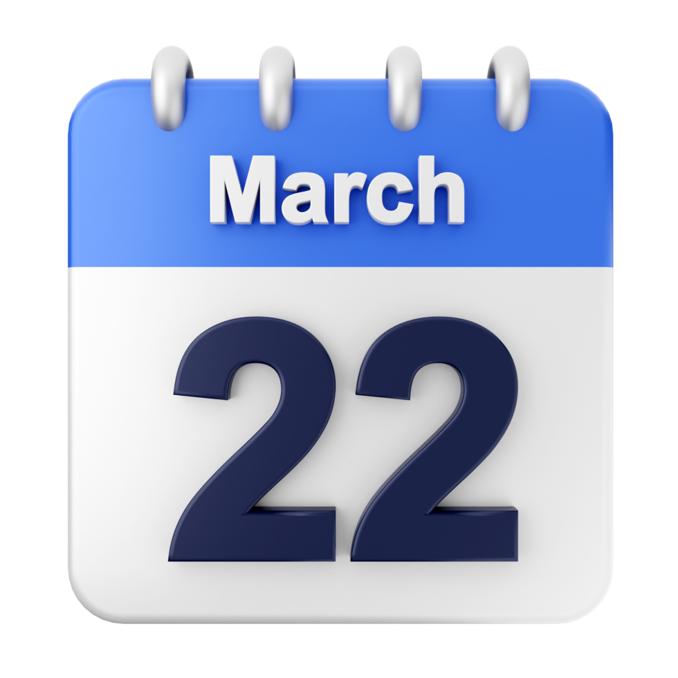 March 22, 2018 calendar icon png