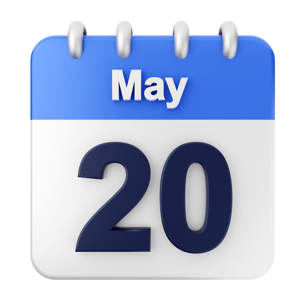 May 20th calendar icon png