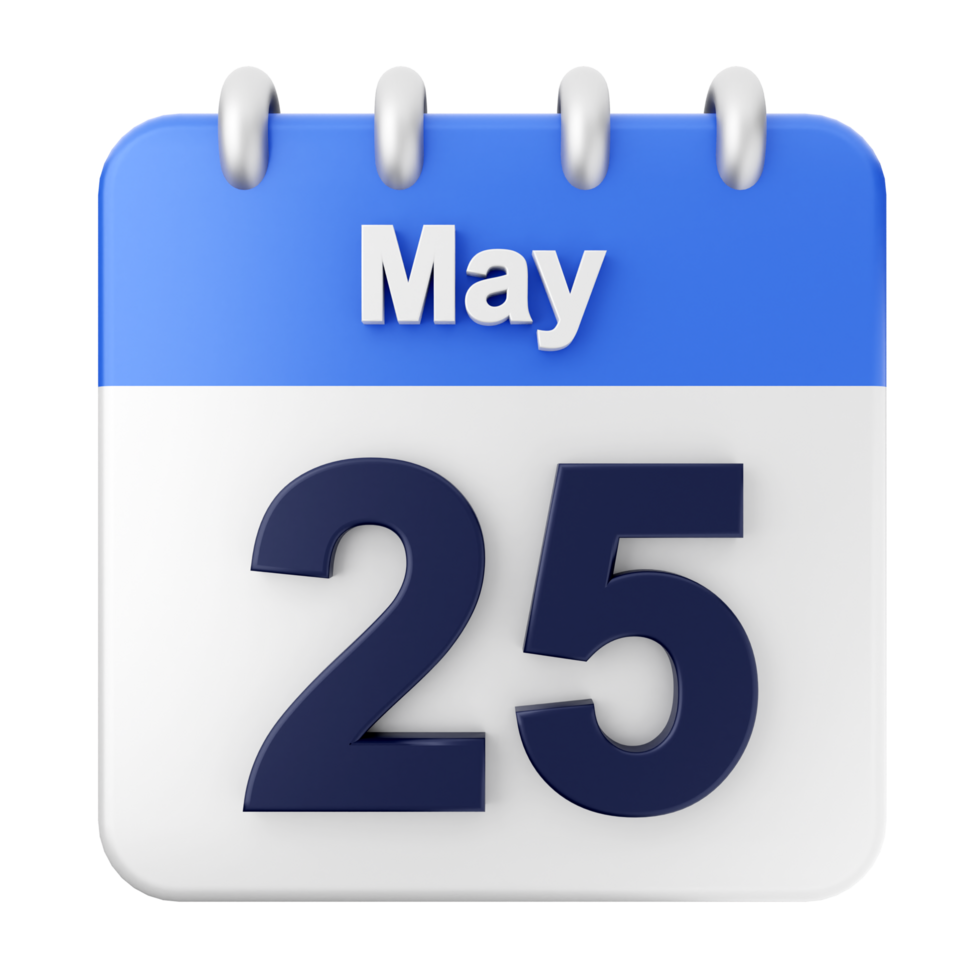 May 25th calendar icon png