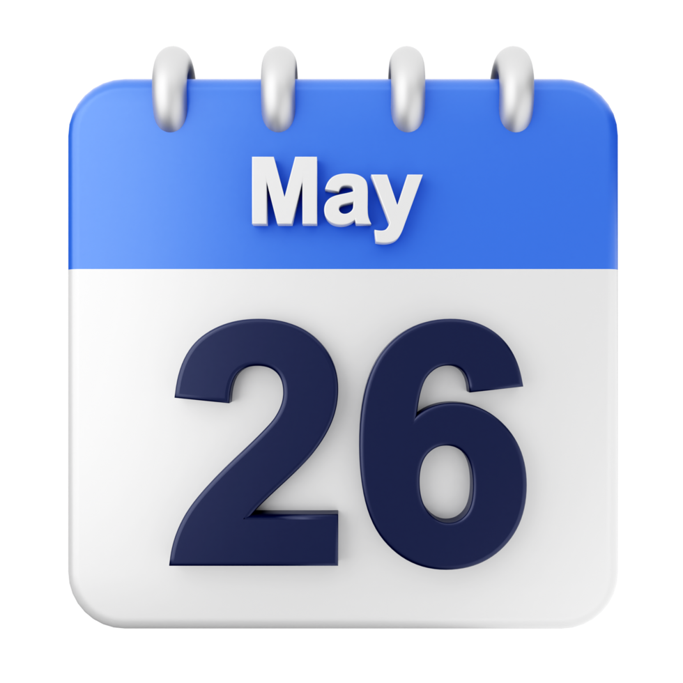 May 26th calendar icon png