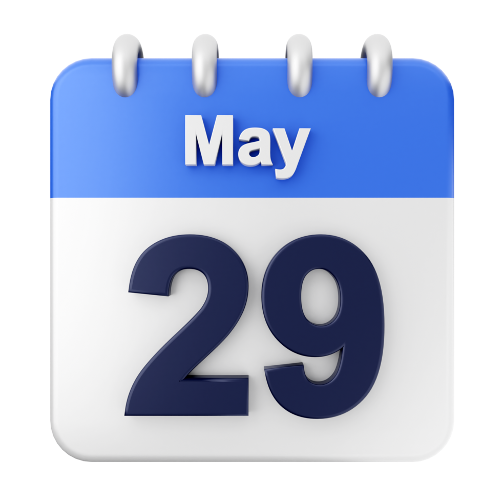 May 29th calendar icon 65856079 PNG