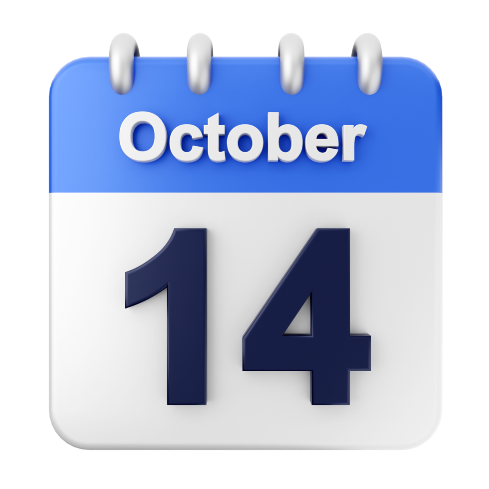 October 14th, 2014 calendar icon png