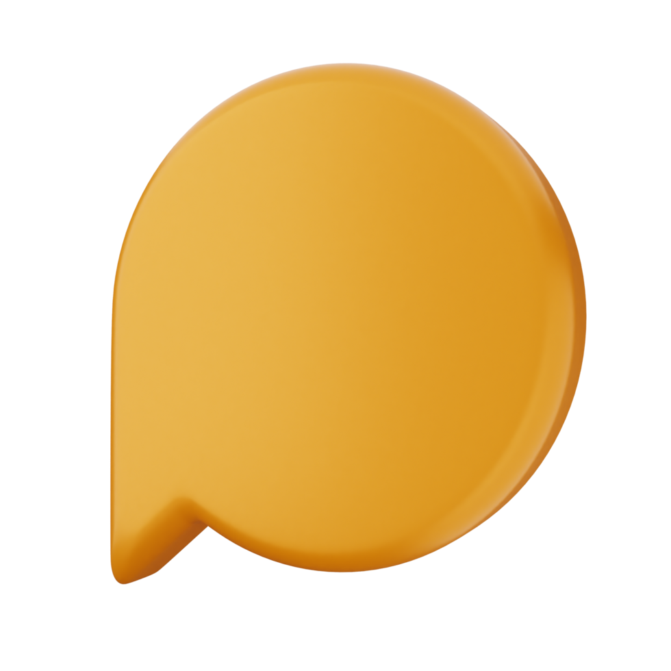 A yellow speech bubble on a black background png