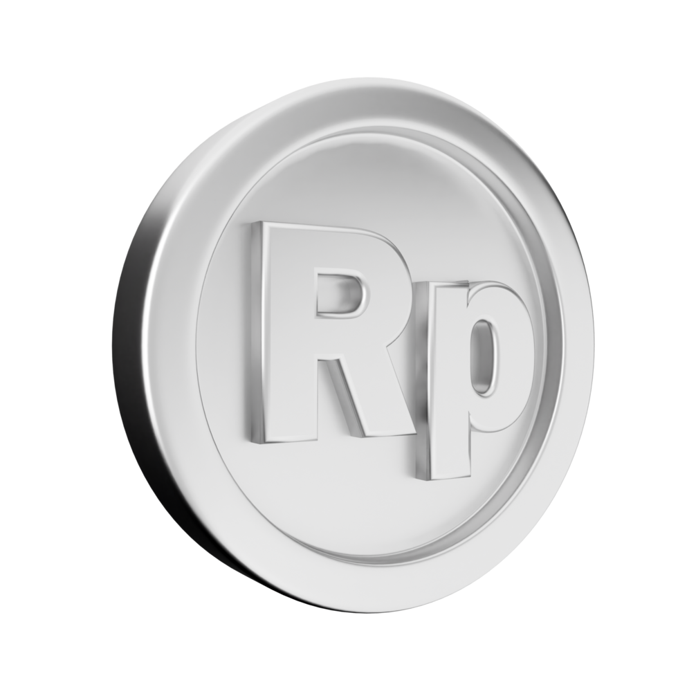 A silver rp logo on a black background png