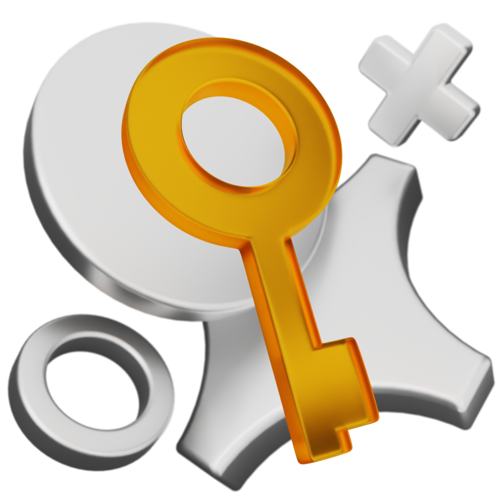 A key and a silver disk with a circle around it png