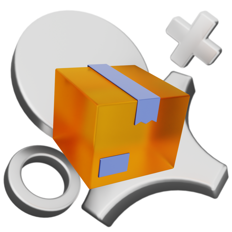 A box with a blue ribbon on it png
