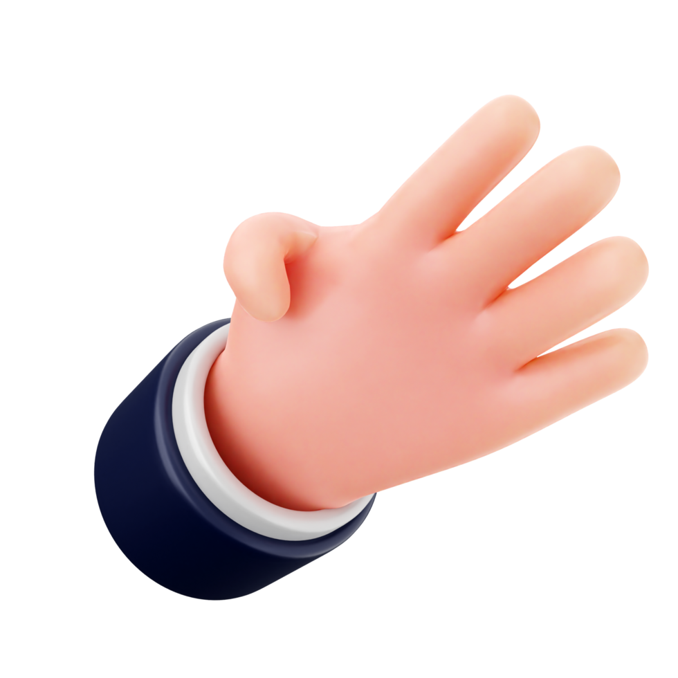 A hand with a finger extended out png