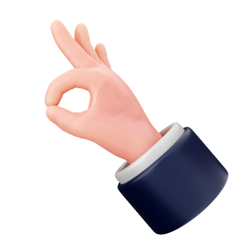 A hand with a finger up and a ring on it png