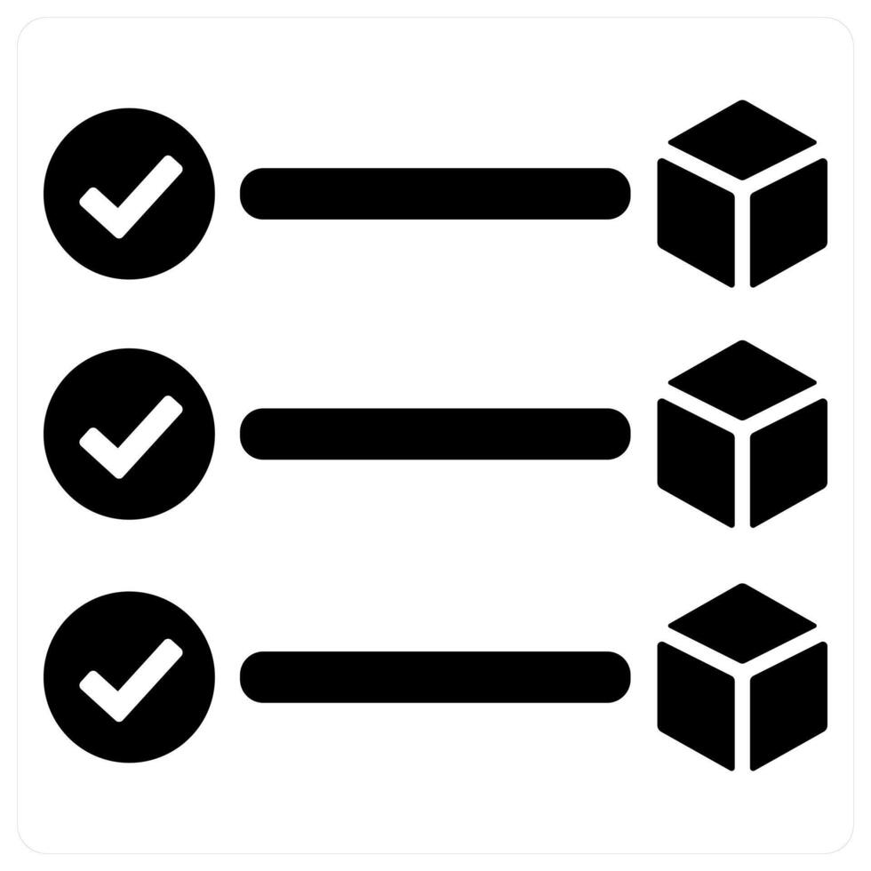 Block confirmation and cryptocurrency icon concept in black filled color vector