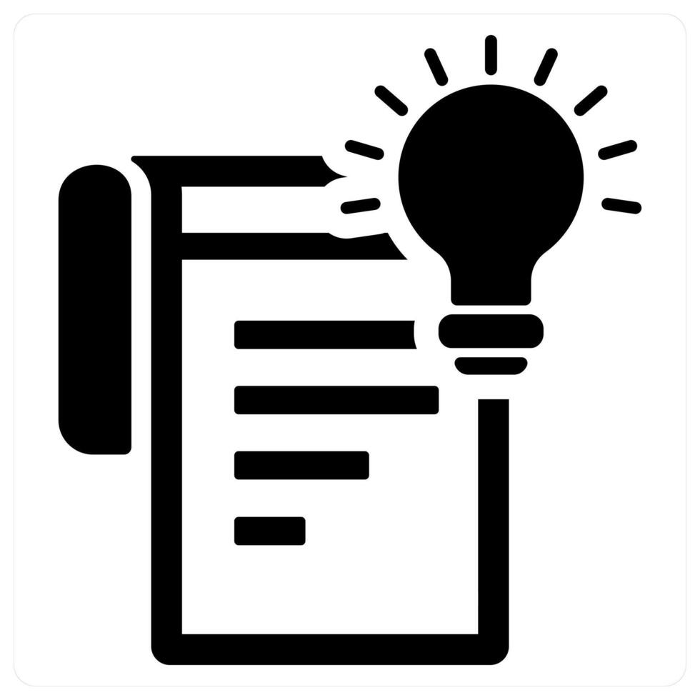 Concept and creation icon concept in black filled color vector