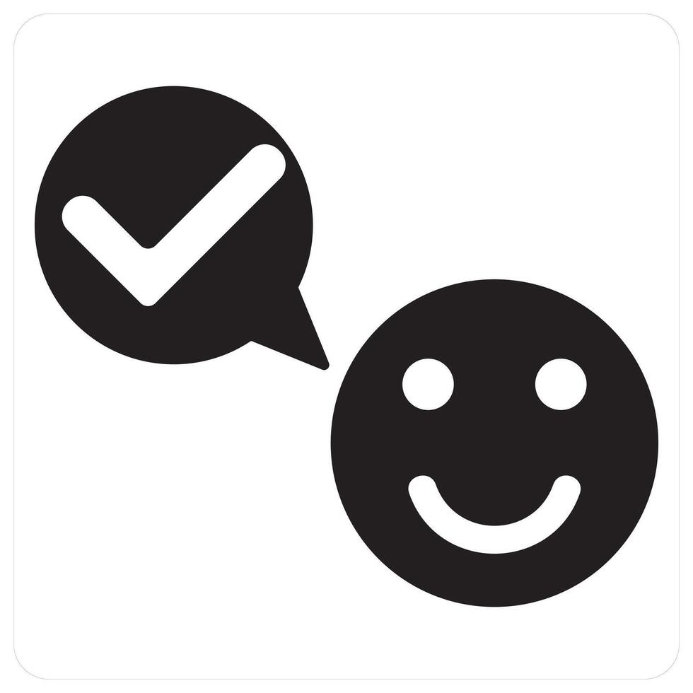 Feedback and ratings in black filled color vector