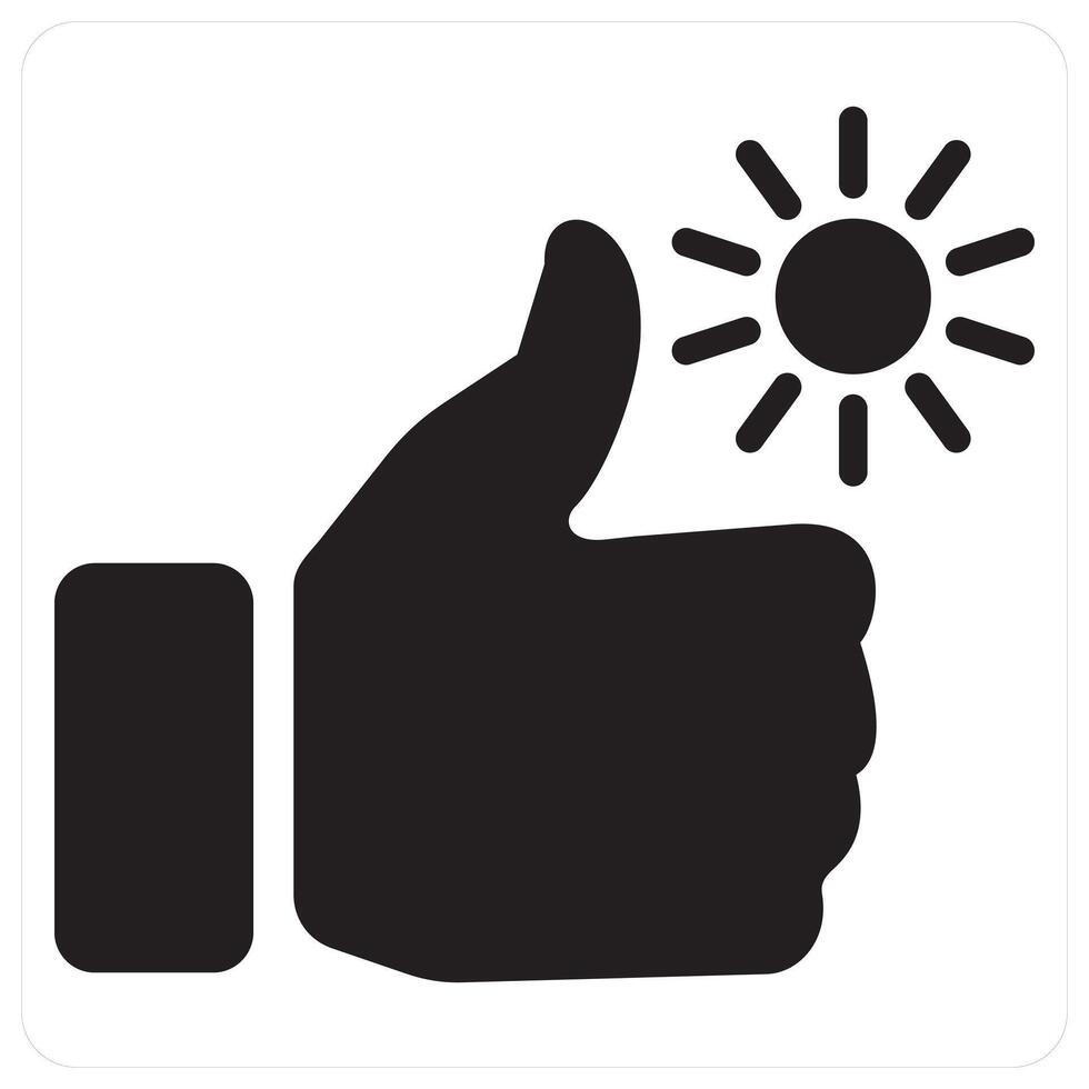 Sunny Day and sun icon concept in black filled color vector