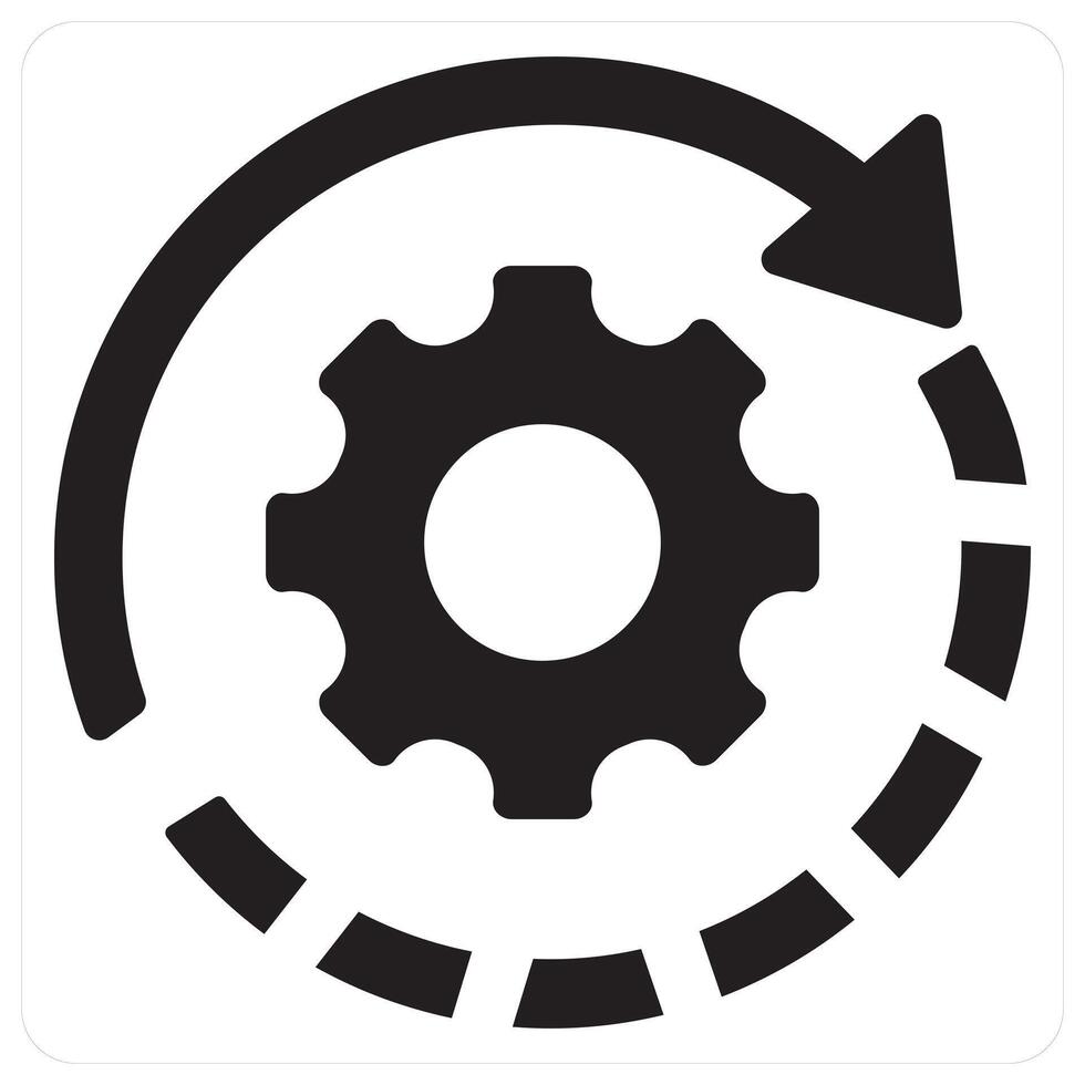 Optimization icon concept in black filled color vector