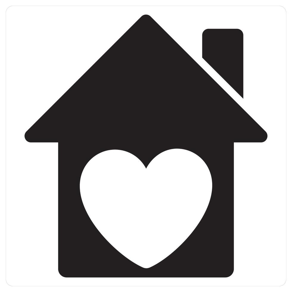 Real Estate and estate icon concept in black filled color vector