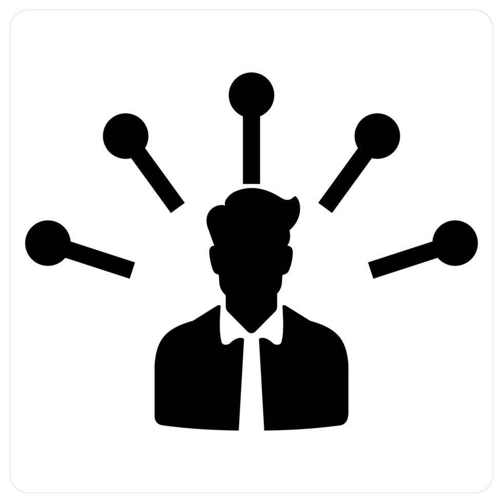 Marketing Network and cooperation icon concept in black filled color vector