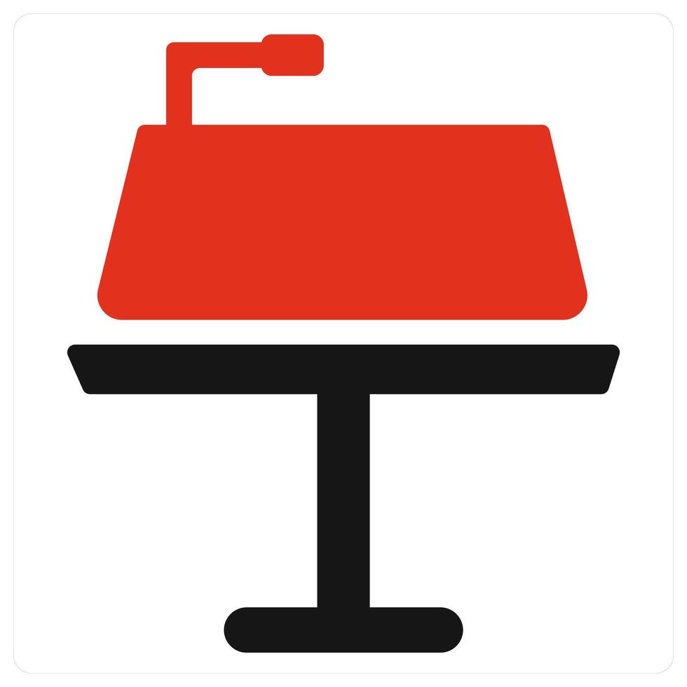 Keynote and presentation icon concept in red filled color vector