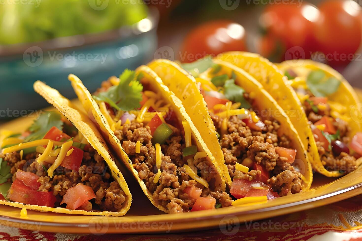 Savory Ground Beef Tacos Recipe A Delicious and Simple Guide to Making Authentic Tacos with Seasoned Ground Beef, Fresh Tomatoes, Melted Cheese, and Cilantro, Perfect for a Quick Meal. photo