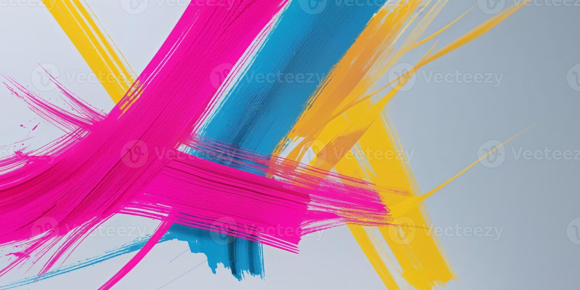 Abstract Colorful Brush Strokes Background for Modern Design Projects photo