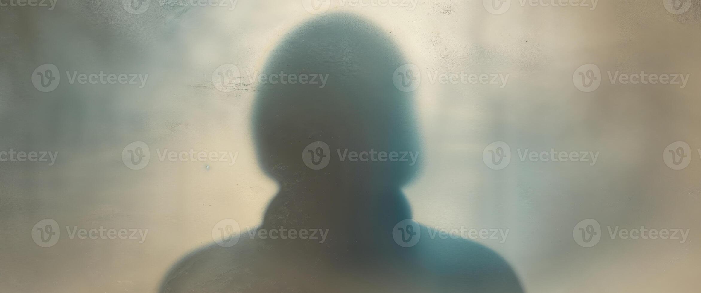 Obscured Identity A Silhouette Through Faded Memory photo