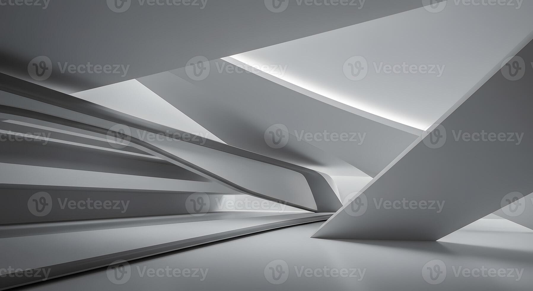 3d rendering of a white and gray room photo
