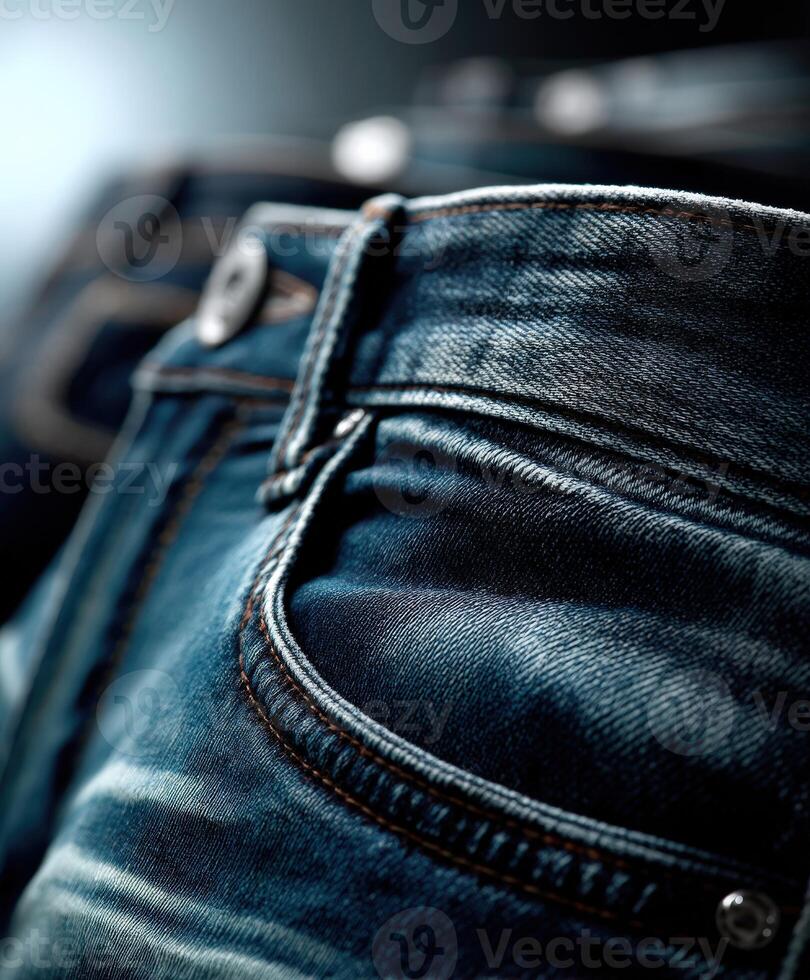 A close up of a pair of jeans photo