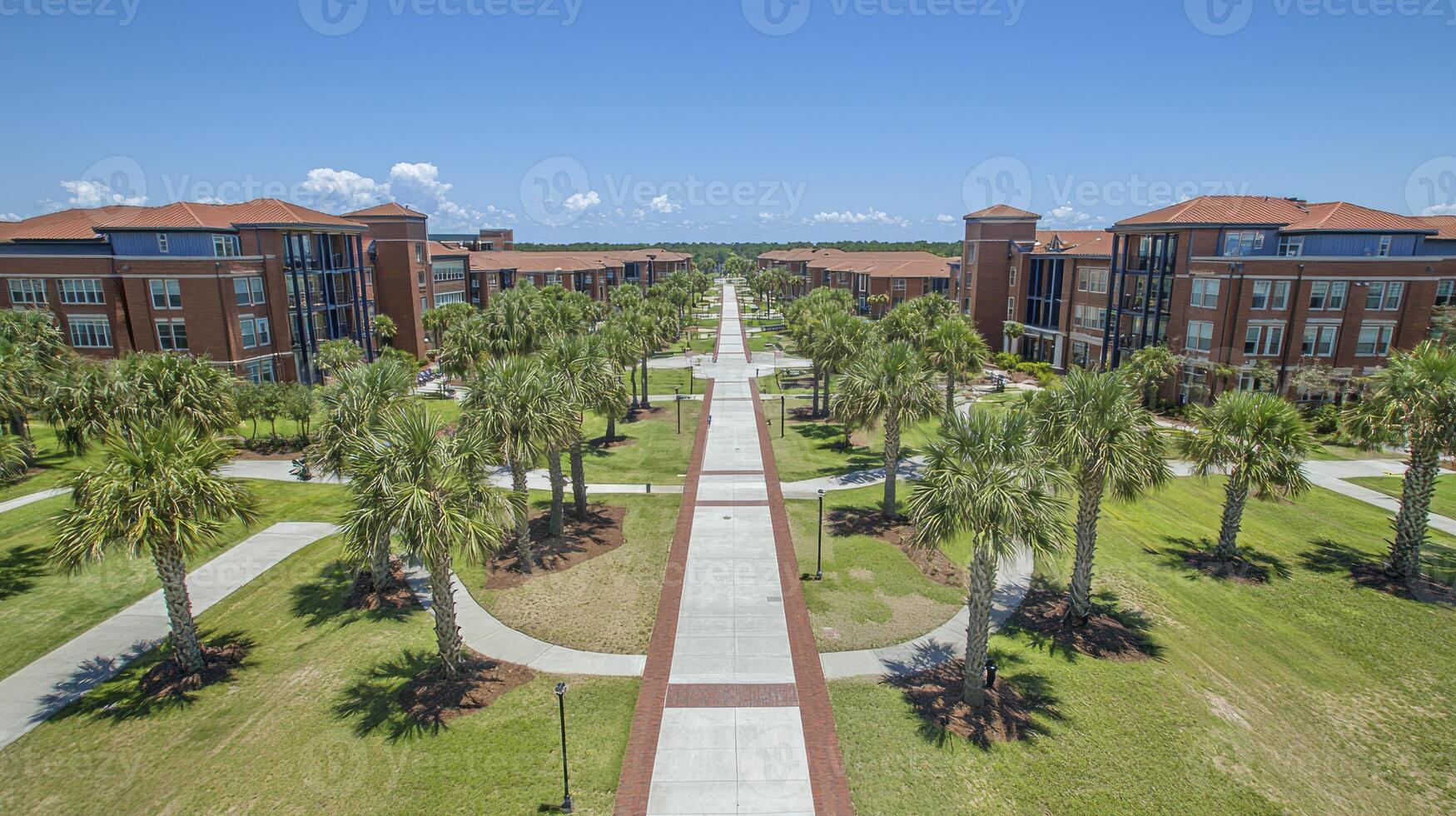A view of the campus from above photo
