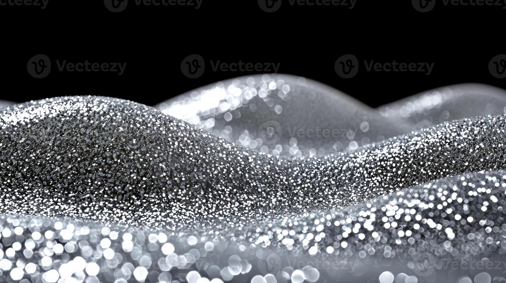 A close up of a silver glittering wave photo