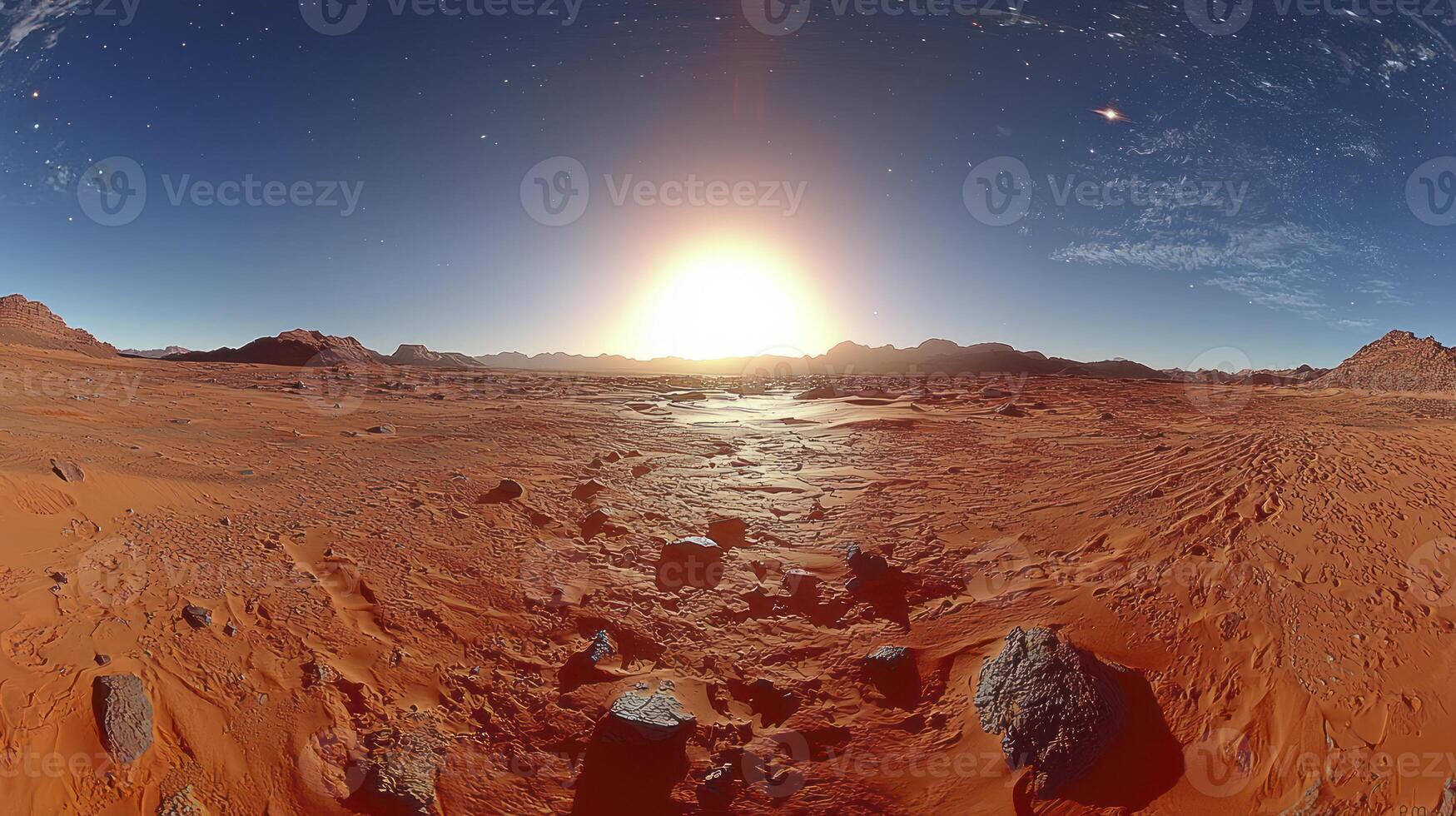 A virtual reality view of the red planet photo