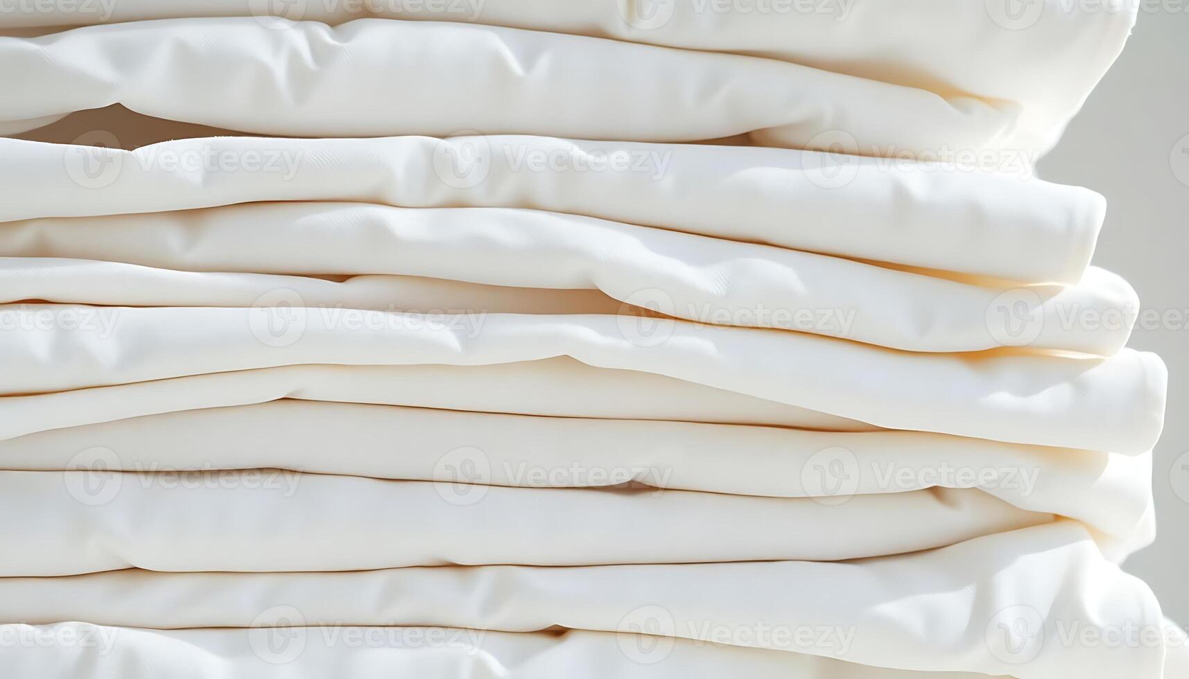 stack of white sheets stacked on top of each other photo