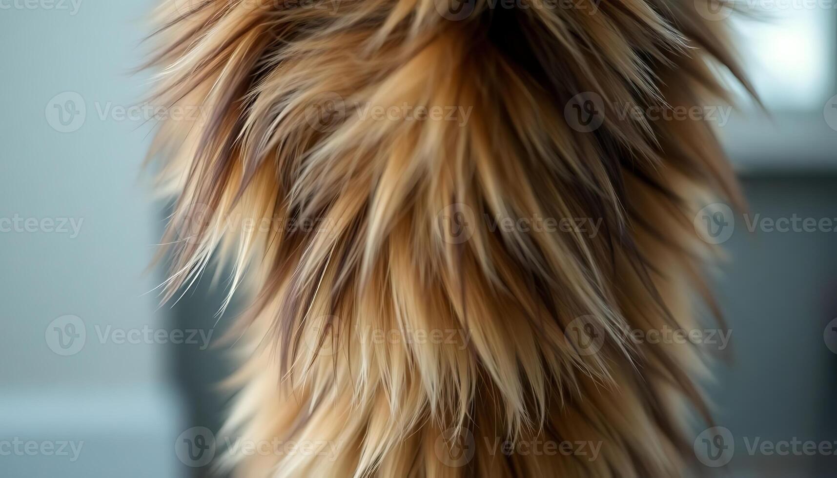 close up of a furry animal's fur photo