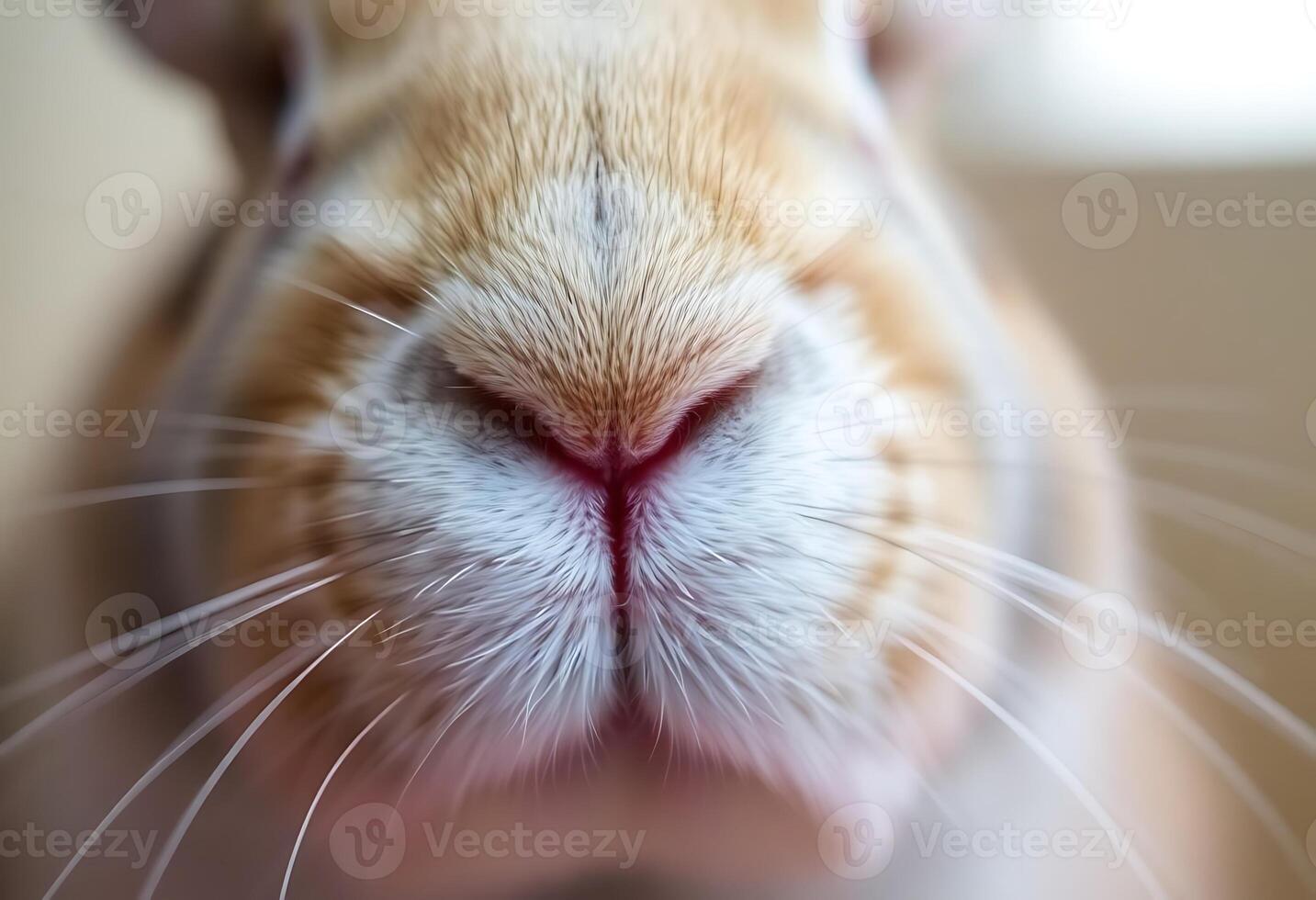 close up of the nose of a hamster photo